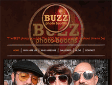 Tablet Screenshot of buzzphotobooths.com